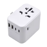 ENCHUFE UNIVERSAL EWENT EW1470 EU/USA/UK/AUS 2 X USB / 3 X USB TIPO C