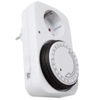 Programador Silver Electronic Analógico  24 Horas  3600W  250V  16A  50Hz  Ip 20  Ajustable 15 Minutos  24H Negro