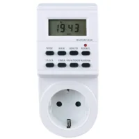 Programador Silver Electronic Digital  Semanal  3600W  250V  16A  50Hz  Ip 20  Ajustable Multifunción