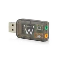 ADAPTADOR DE AUDIO EWENT SONIDO VIRTUAL 3D 5.1/ USB 2.0