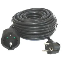 CABLE PROLONGADOR DE CORRIENTE SILVER ELECTRICS 10m/ 3X 1.5mm/ 250V/ 16A/ 3.500W NEGRO