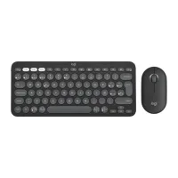 TECLADO + MOUSE LOGITECH PEBBLE 2 COMBO INALAMBRICO NEGRO
