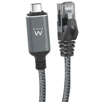 CABLE RED EWENT LATIGUILLO RJ45 A USB TIPO C FTP CAT6 3M