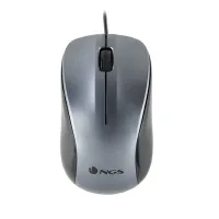 RATÓN OPTICO NGS WIRED CREW GRIS CABLE 1.3M /2 BOTONES/1200 DPI