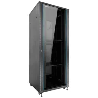 ARMARIO RACK DE SUELO 19" PHASAK PRO 37U NEGRO 800X800 MONTADO PHO 8837