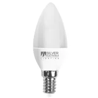 BOMBILLA LED DECORATIVA SILVER ELECTRONIC VELA 7W=70W/ E14/ 5000K/ 620 lm/ LUZ FRIA/ A+