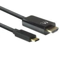 CABLE ADAPTADOR EWENT USB TIPO C A HDMI 4K/30HZ MACHO-MACHO 2M