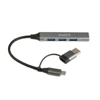 HUB EWENT USB TIPO C / USB 3.2 4 EN 1