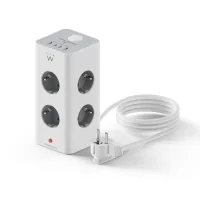 REGLETA SOBREMESA EWENT EW3864 8X SCHUKO/ 2X USB TIPO A/ 2X USB TIPO B