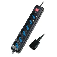 REGLETA PARA SAI PROTECTOR CONTRA SOBRE TENSIONES CONECTOR IEC,  X6 SALIDAS