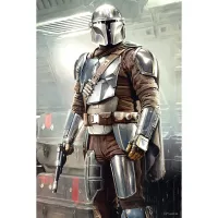 PUZLE LENTICULAR PRIME 3D 200 PIEZAS THE MANDALORIAN EL MANDALORIANO MANDO