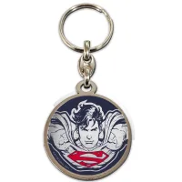 LLAVERO REDONDO METAL SD TOYS CARA SUPERMAN UNIVERSO DC