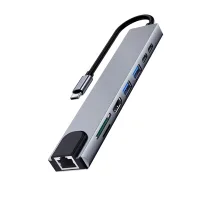 DOCKING STATION USB TIPO C EWENT EW1146 8 EN 1 87W / HDMI 4K / 1 X USB TIPO C PD / 1 X USB TIPO C / 2 X USB TIPO A / RJ45 / LECTOR DE TARJETAS