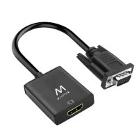 CABLE ADAPTADOR EWENT VGA A HDMI CON AUDIO / MACHO-HEMBRA 