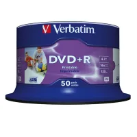 VERBATIM DVD+R 4.7GB 16X PHOTO TARIINA 50 UNDS IMPRIMIBLE