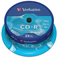 VERBATIM CD-R 700MB 52X TARRINA 25UDS