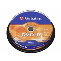 VERBATIM DVD-R 4.7GB 16X TARRINA 10UDS