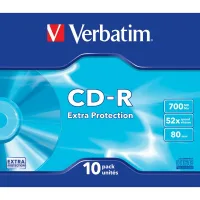 VERBATIM CD-R 700MB 52X TARRINA 10 UNIDADES SLIM