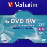 VERBATIM DVD-RW 4.7GB 4X TARRINA 5 UNIDADES ADVANCED SERL