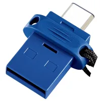 MEMORIA USB TIPO A / USB TIPO C VERBATIM STORENGO 64GB AZUL