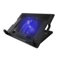 SOPORTE / BASE REFRIGERACION PARA ORDENADOR PORTATIL EWENT EW1258 / 1 VENTILADOR / 2 USB / HASTA 17"