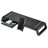 ELEVADOR SOPORTE MONITOR EWENT EW1268 CON CAJON Y SOPORTE PARA SMARTPHONE