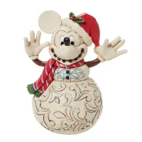 FIGURA ENESCO DISNEY MUÑECO DE NIEVE MICKEY NAVIDEÑO