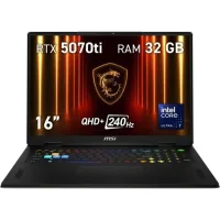 PORTATIL MSI VECTOR 16HX-097XES U7-255HX/ 32GB/ SSD 1TB/ RTX 5070TI 12GB/ 16" QHD+/ FREEDOS