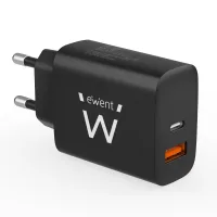 CARGADOR EWENT EW1319 20W USB TIPO A / USB TIPO C