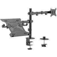 SOPORTE DE ESCRITORIO EWENT EW1519 PARA MONITOR HASTA 34" Y PORTATIL HASTA 15.6" CARGA MAXIMA 9KG