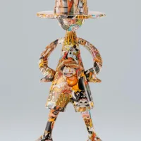 FIGURA TAMASHII NATIONS ONE PIECE ARTCANVAS Escala 1/8 -1000LOGS Anniversary- LUFFY