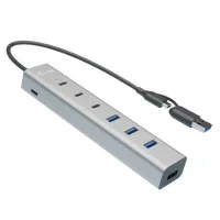 HUB CARGA I-TECH USB TIPO A / USB TIPO C 7 EN 1