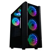 CAJA ORDENADOR GAMING HIDITEC ATX V30 ARGB CRISTAL TEMPLADO