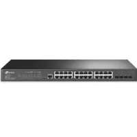SWITCH 24 PUERTOS 10/100/1000 + 4 SFP L2 TP-LINK