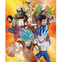 POSTER 3D 58X38CM UNIVERSAL SURVIVAL HEROES DRAGON BALL SUPER