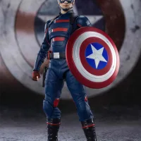 FIGURA TAMASHI NATIONS CAPITAN AMERICA JOHN WALKER MARVEL THE FALCON AND THE WINTER SOLDIER S.