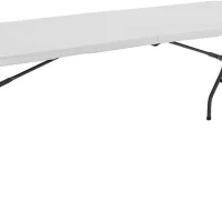 Mesa Plegable Blanca 180 cm Rectangular Catering 