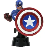 FIGURA BUSTO DIAMOND SELECT TOYS MARVEL ANIMADO CAPITAN AMERICA ESCALA 1/7 RESINA