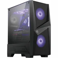 CAJA ORDENADOR GAMING ATX MSI MAG FORGE 100M RGB / 2X VENT 120MM RGB / CRISTAL TEMPLADO / NEGRO