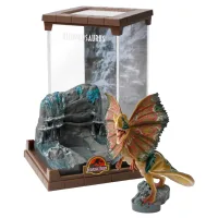 FIGURA THE NOBLE COLLECTION JURASSIC PARK DILOPHOSAURUS BENDYFIG DIORAMA