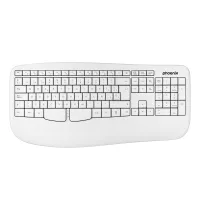 Phoenix K201 Teclado Ergonómico Inalámbrico 2.4Ghz Blanco