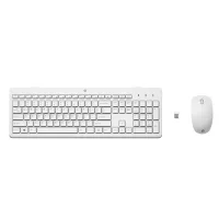 TECLADO + RATON HP 230 WIRELESS INALAMBRICO/ BLANCO