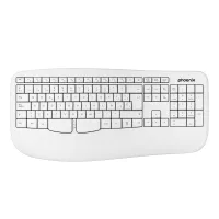 Phoenix K201 Teclado Ergonómico Inalámbrico 2.4Ghz Blanco
