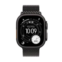SMARTWATCH APPLE WATCH ULTRA 3 GPS + CELLULAR 49MM BLACK TITANIUM CASE BLACK TITANIUM MILANESE LOOP - M