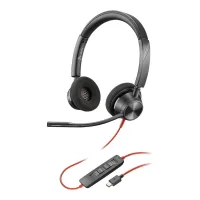 AURICULARES POLY BLACKWIRE 3320 STEREO NEGRO