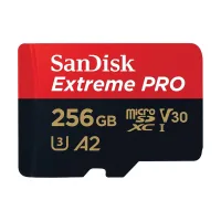 TARJETA MEMORIA MICRO SECURE DIGITAL 256GB SANDISK EXTREME PRO CLASE 10 UHS-I U3 + ADAPTADOR