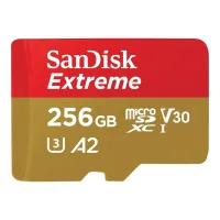 TARJETA MEMORIA MICRO SECURE DIGITAL 256GB SANDISK EXTREME CLASE 10 UHS-I U3 + ADAPTADOR