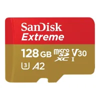 TARJETA MEMORIA MICRO SECURE DIGITAL 128GB SANDISK EXTREME CLASE 10 UHS-I U3 + ADAPTADOR