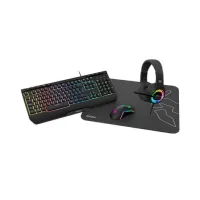 PACK KROM KENYA RATON + TECLADO + ALFOMBRILLA + AURICULARES GAMING