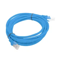 CABLE RED LANBERG LATIGUILLO CAT.6 UTP LSZH CU 3M AZUL FLUKE PASSED